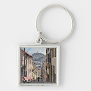 zEC009 QUITO, Old Town, America, Key Ring