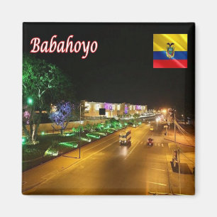 zEC022 BABAHOYO at Night, Ecuador, America, Fridge Magnet