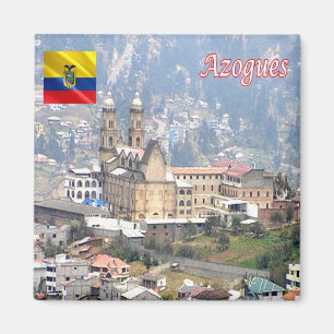 ZEC023 azogues, Ecuador, America, Fridge Magnet