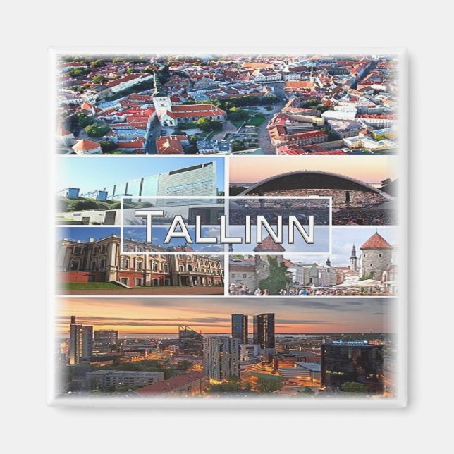 zEE004 TALLINN Estonia - Fridge Magnet (Front)