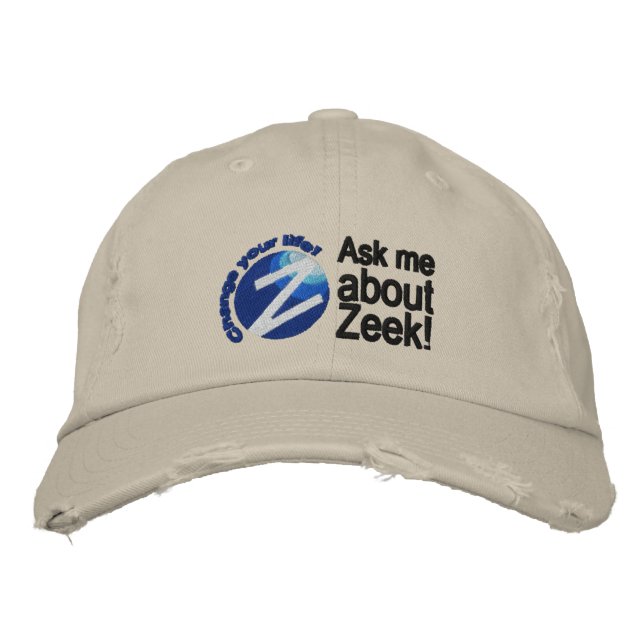 Zeek Rewards Cap - "Ask Me About Zeek" (Front)