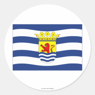 Zeeland Flag Classic Round Sticker