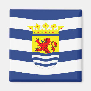 Zeeland flag Netherlands province dutch region sym Magnet