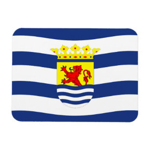 Zeeland flag Netherlands province dutch region sym Magnet