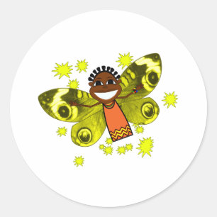 Zeena Smile Classic Round Sticker
