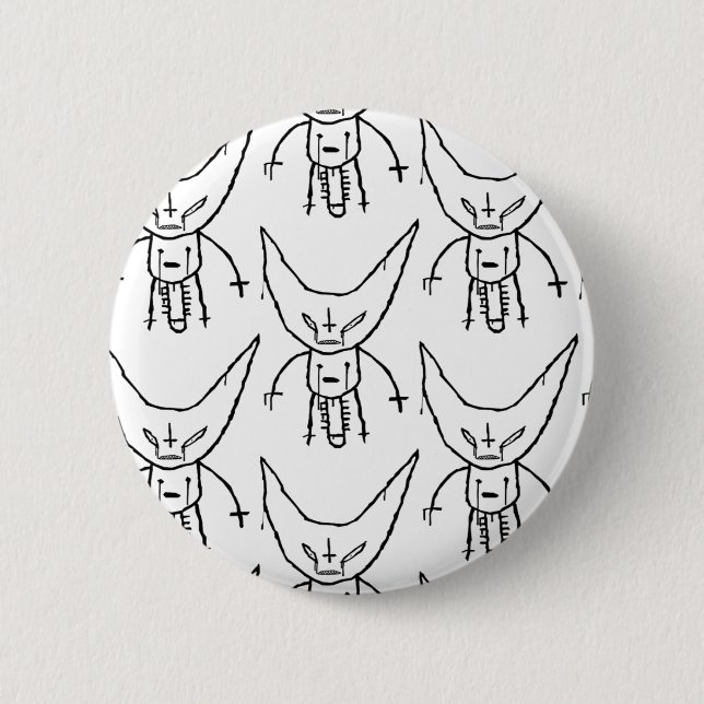 ZEF Devil Dik 6 Cm Round Badge (Front)