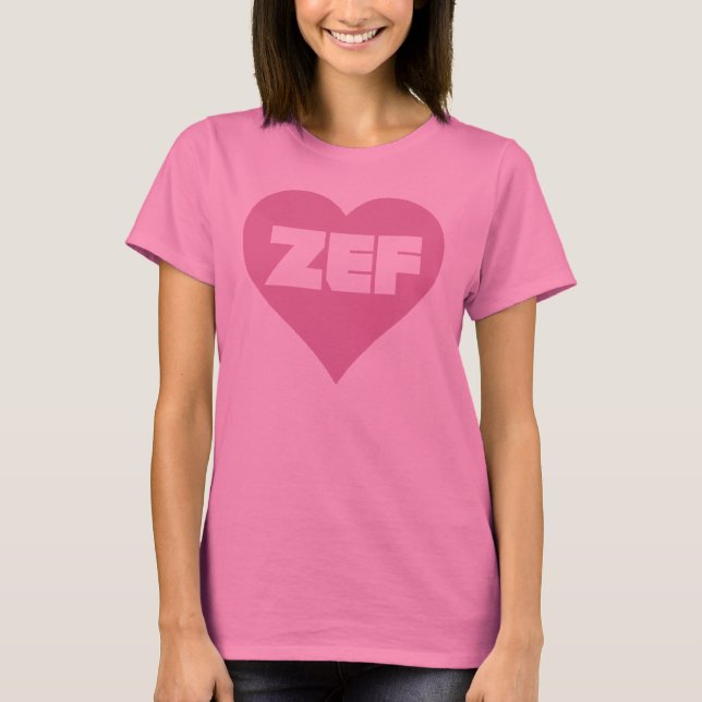 ZEF PINK T-Shirt (Front)