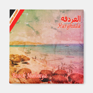 zEG011 HURGHADA, Red Sea, Mamya Beach, Fridge Magnet