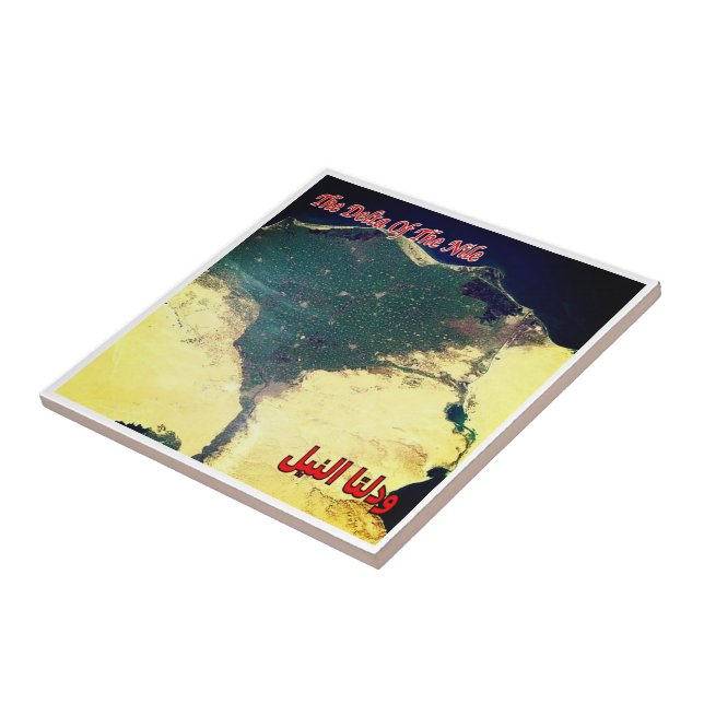 zEG014 EGYPT, Red Sea, Nile, Satellite, Tile (Side)