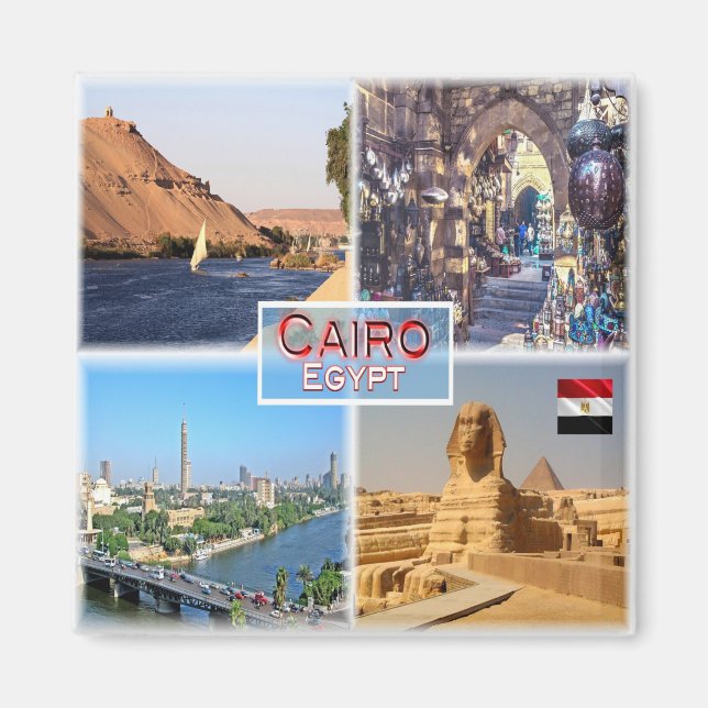 zEG056 CAIRO, Egypt, Mosaic, Africa, Fridge  Magnet (Front)