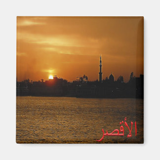zEG057 LUXOR at Night, Nile Valley, Egypt, Fridge  Magnet