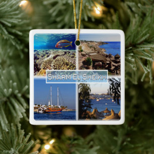 zEG063 SHARM EL SHEIKH in Red Sea, EGYPT, Ceramic Ornament