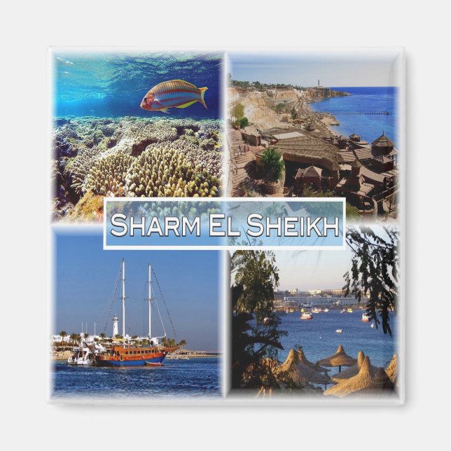 zEG063 SHARM EL SHEIKH in Red Sea, EGYPT, Fridge Magnet (Front)