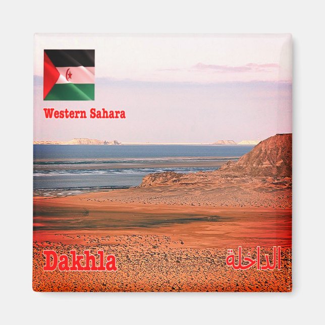 zEH003 DAKHLA, Western Sahara, Africa, Fridge Magnet (Front)
