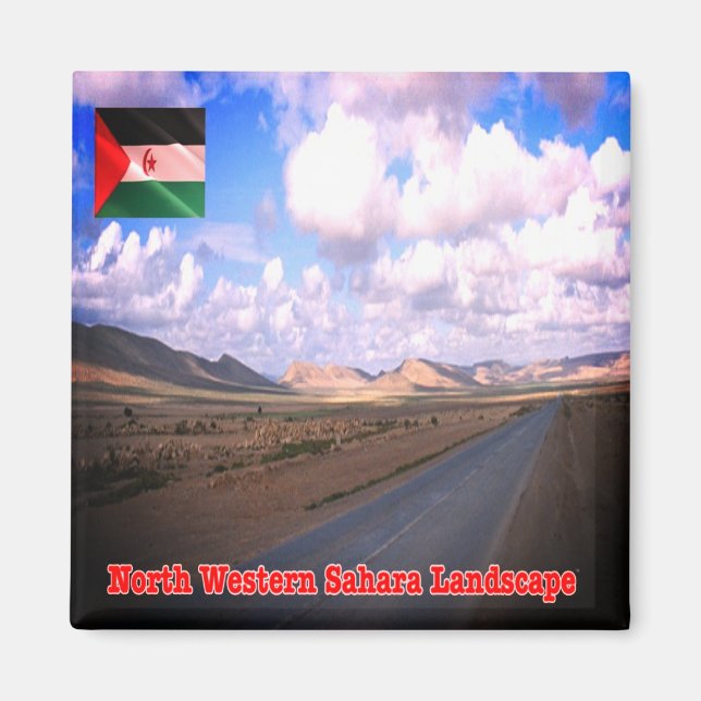 zEH005 NORTH WESTERN SAHARA, Fridge Magnet (Front)