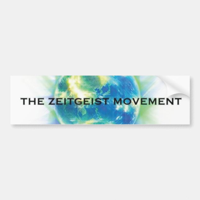 Zeitgeist Movement Bumper Sticker (Front)