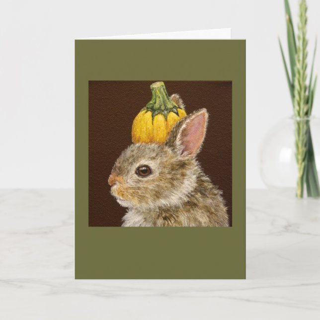 Zeke the baby bunny card (Front)