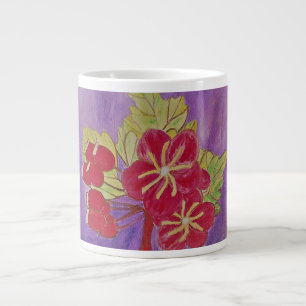 Zekela Art design abstract flowers Large Coffee Mug