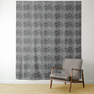 Zekela Art design abstract flowers        Tapestry