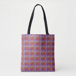 Zekela Art design abstract flowers Tote B Bag