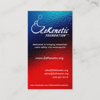 ZeKenetic Foundation Business Cards