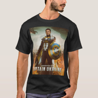 Zelensky Captain Ukraine Hero support ukraine ukra T-Shirt