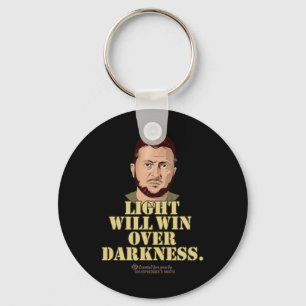Zelensky Quote Light Will Win Ukrainian President  Key Ring
