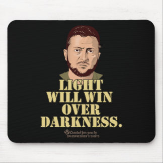 Zelensky Quote Light Will Win Ukrainian President Mouse Mat