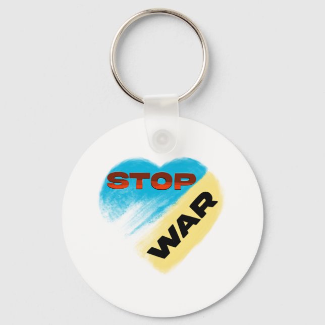 Zelensky Stop War Key Ring (Front)