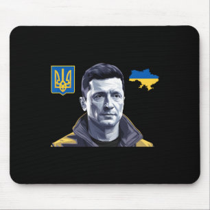 Zelensky Ukraine Vintage Ukrainian Flag Support Uk Mouse Mat