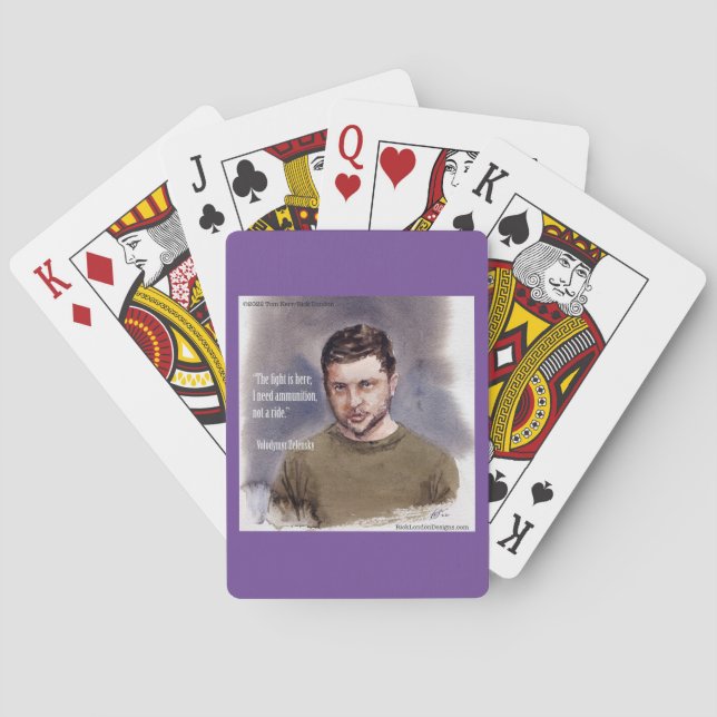 Zelensky, Volodymir Playing Cards (Back)
