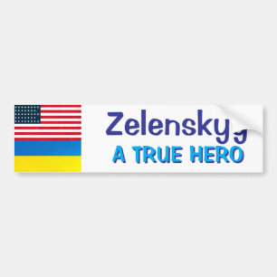 Zelenskyy A True Hero Political Bumper Sticker