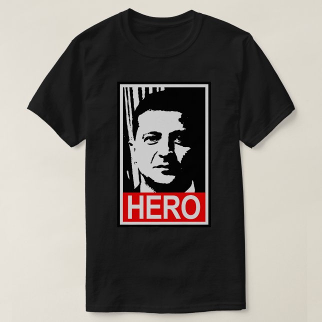 Zelenskyy Hero  President of Ukraine Premium  T-Shirt (Design Front)