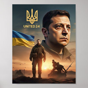 Zelenskyy Ukrainian President Wall Poster