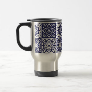 Zelij Pattern Travel/Commuter Mug
