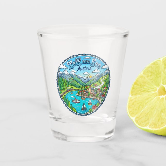 Zell am See Austria Shot Glass (Front)