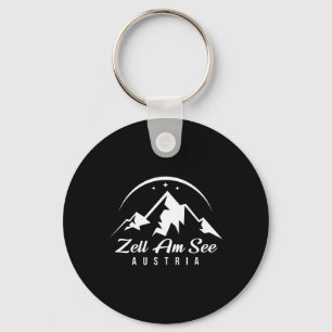 Zell Am See Austria Ski Resort Skiing Snowboarding Key Ring