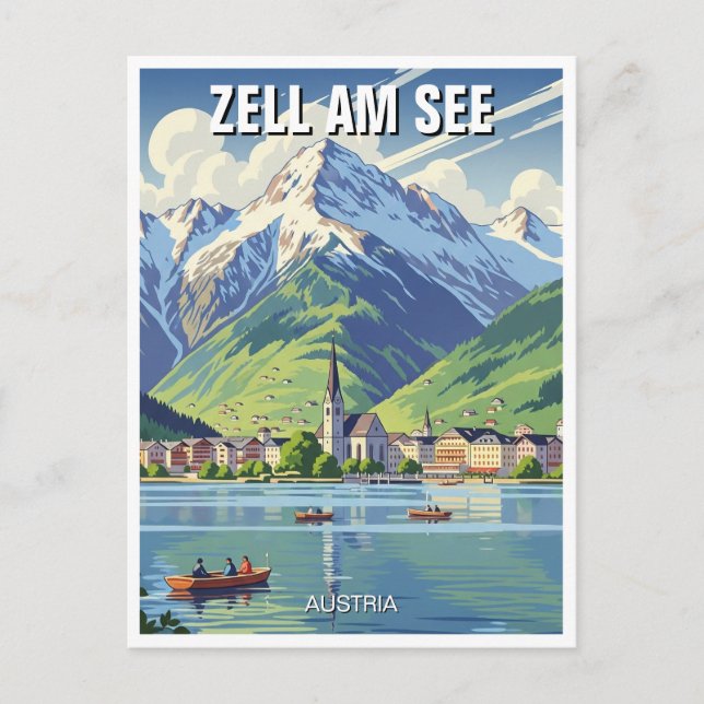 Zell am See Austria Travel Postcard (Front)