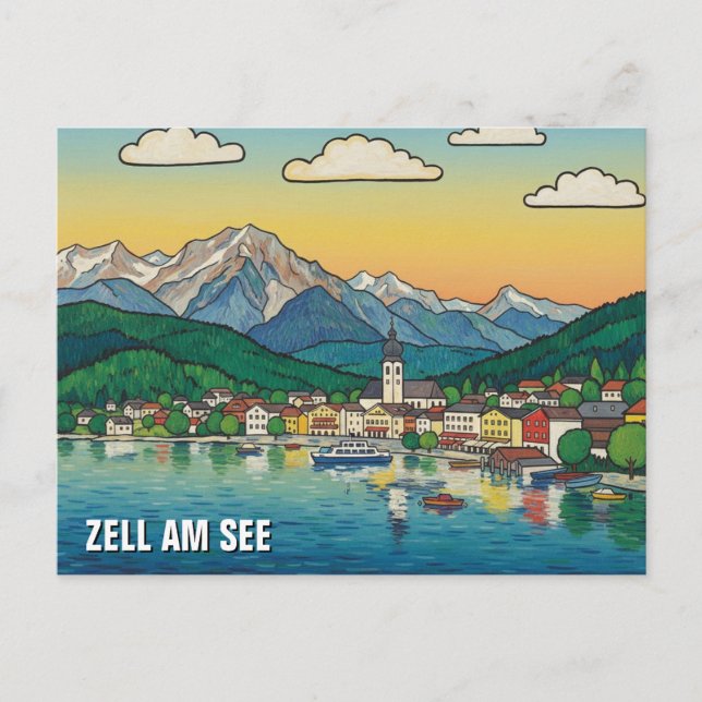 Zell am See Austria Travel Postcard (Front)