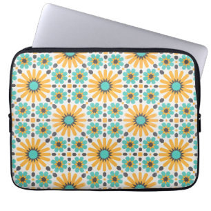 Zellige Radiance: Colourful Andalusian Geometry Laptop Sleeve