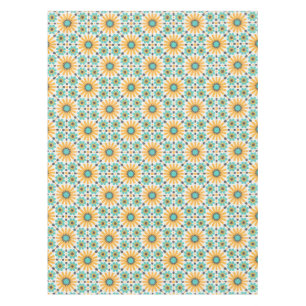 Zellige Radiance: Colourful Andalusian Geometry Tablecloth