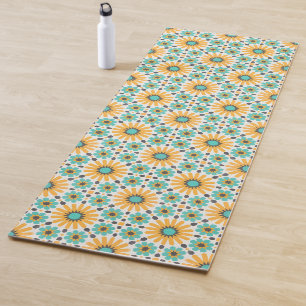 Zellige Radiance: Colourful Andalusian Geometry Yoga Mat