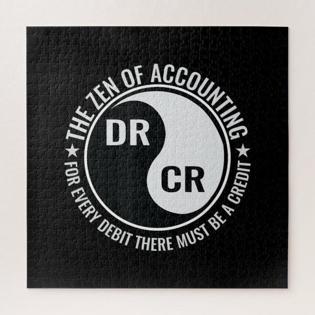 Zen Accounting Major Degree Funny Accountant Jigsaw Puzzle (Vertical)