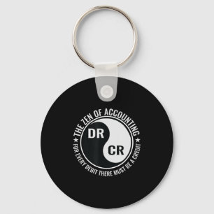 Zen Accounting Major Degree Funny Accountant Key Ring
