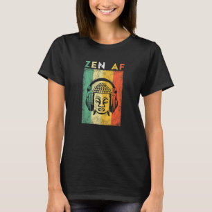 Zen Af  Yoga Meditation T-Shirt