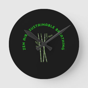 Zen Air: Sustainable Breathing Round Clock