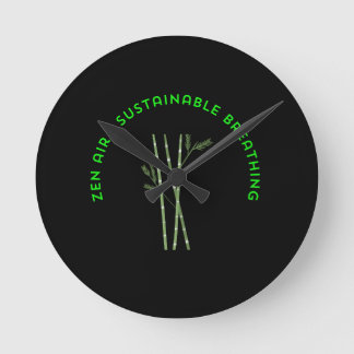 Zen Air: Sustainable Breathing Round Clock