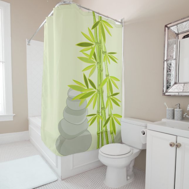 Zen ambience shower curtain (In Situ)