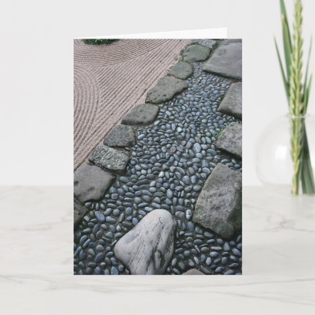 Zen and Abstract Garden Greeting card (Front)