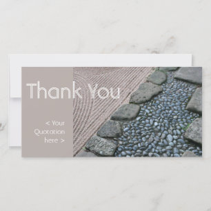 Zen and Abstract Thank You Photo Card